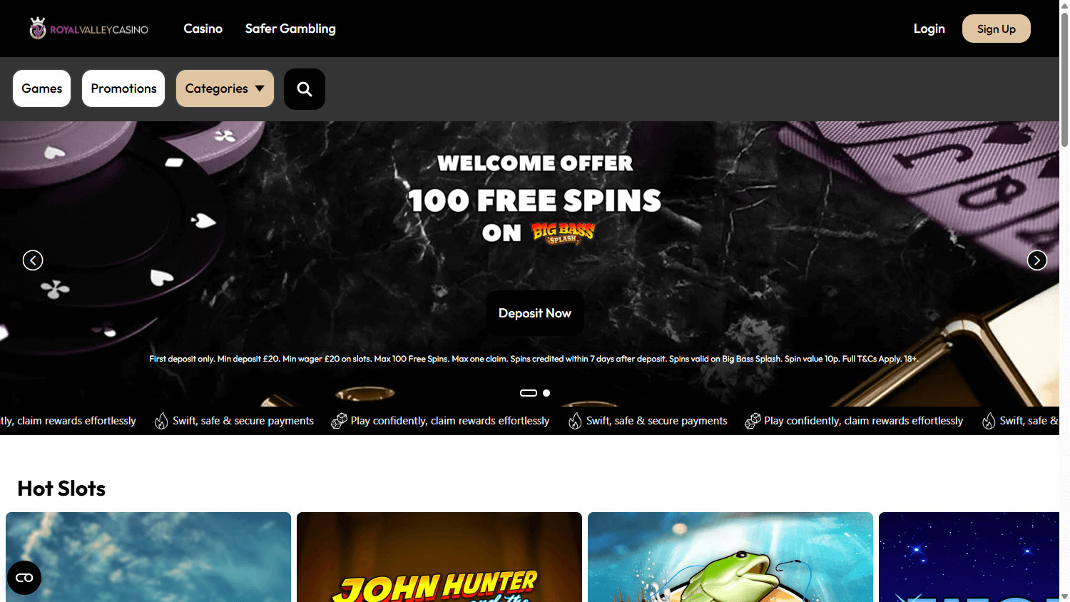 Royal Valley Casino Desktop screenshot